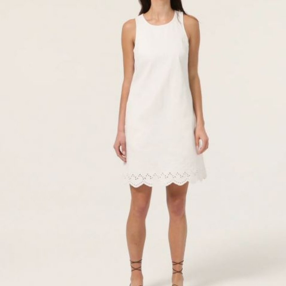 NWT J.Crew white denim shift dress - Picture 2 of 13